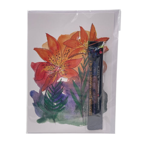 Wendy Fox Art - Sweet Greeting Cards (Card & Honey)