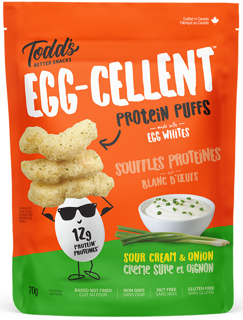 Todd's Better Snacks - Egg & Lentil Protein Puffs
