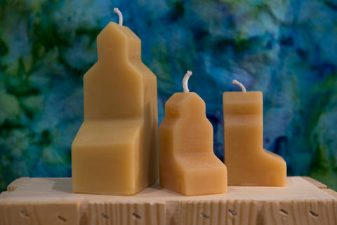 Joan's Beeswax Candles - Small Shaped Candles