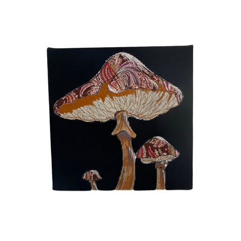 South40 Designs - Mushroom Wall Hanging (10x10 Framed)