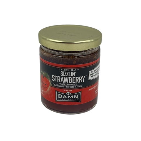D.A.M.N. Fine Foods - Spicy Fruit Spread Sizzlin' Strawberry (190 ml)