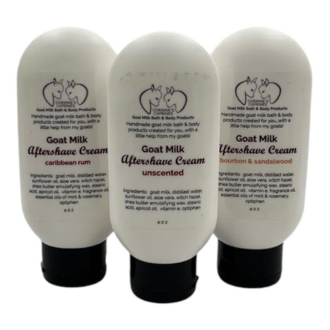Corinne's Caprines Goat Milk Bath & Body Products - Aftershave Cream
