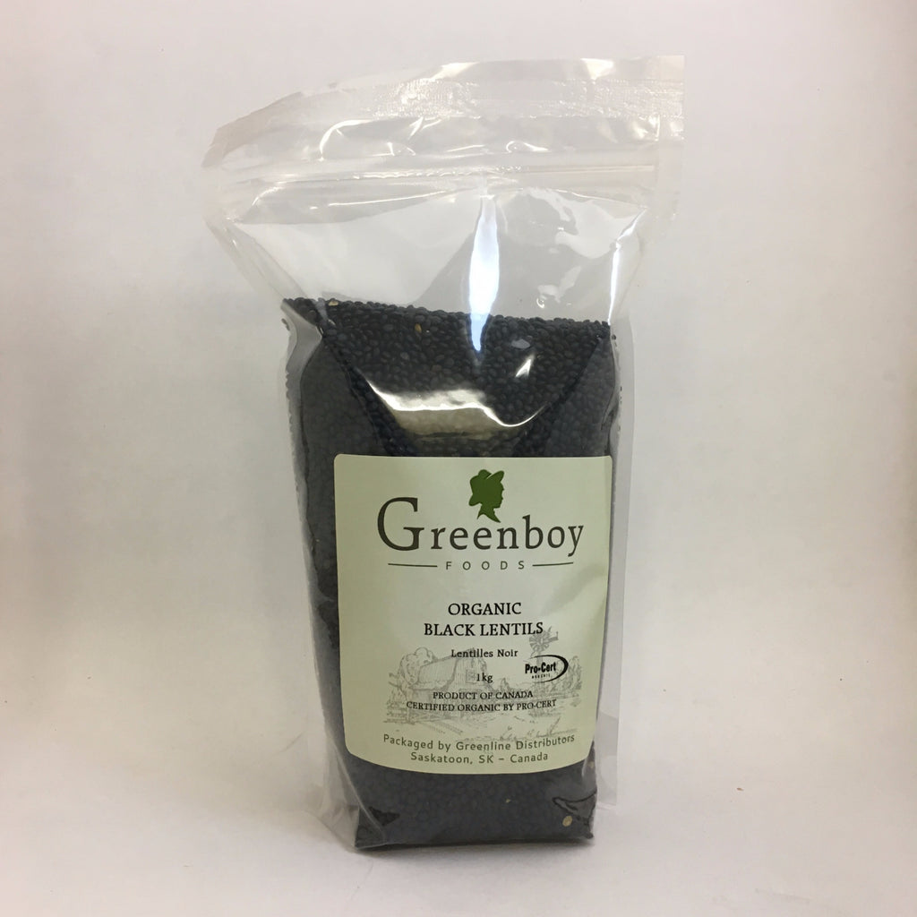 Greenboy Foods - Organic Black Lentils (1kg)