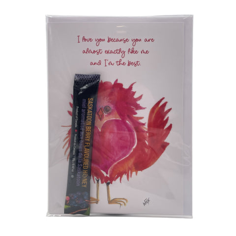 Wendy Fox Art - Sweet Greeting Cards (Card & Honey)