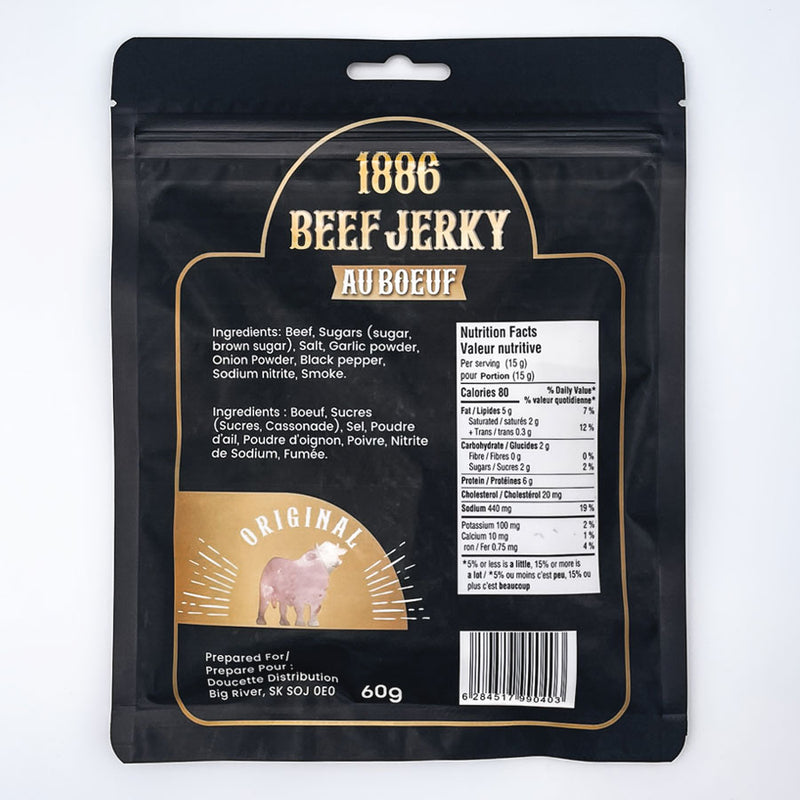 1886 Beef Jerky - Original Beef Jerky (60g)