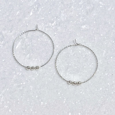 K&B Jewelry- Hoop Earrings (Sterling Silver)
