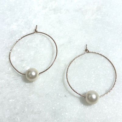 K&B Jewelry- Hoop Earrings (Rose Gold)