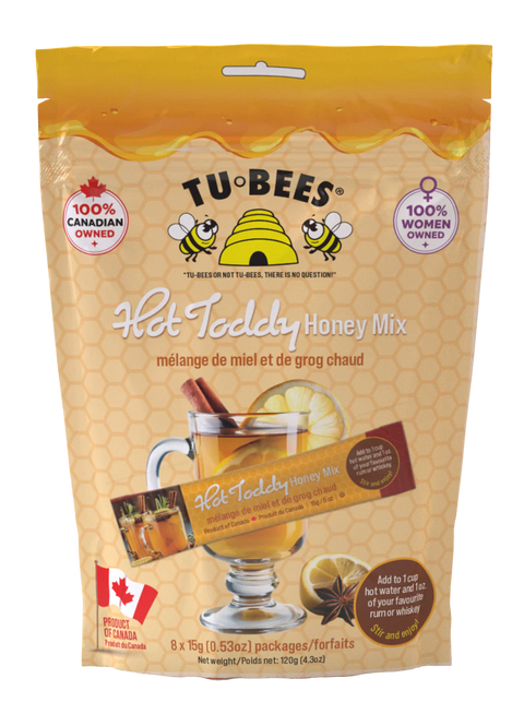 Tu-bees: Hot Toddy Honey Mix Stand Up Pack