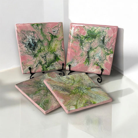 Arts and Crafts by Zofia - Ceramic Coaster Set