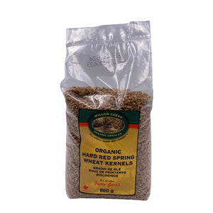 Willow Creek Organics - Organic Hard Red Spring Wheat Kernels (800g)