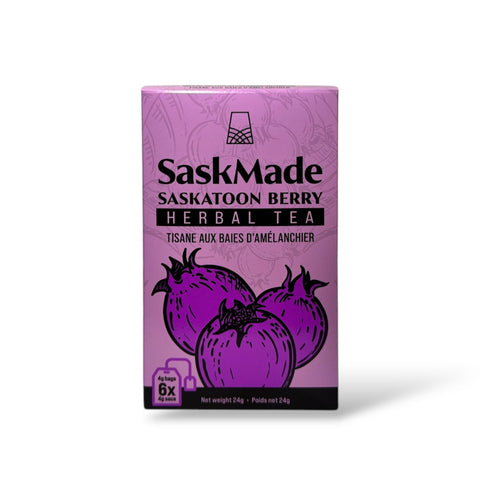 SaskMade - Saskatoon Berry Herbal Tea (6 bags)