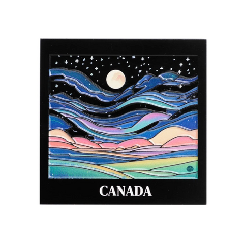 QC Gifts - Metal Canada Magnet