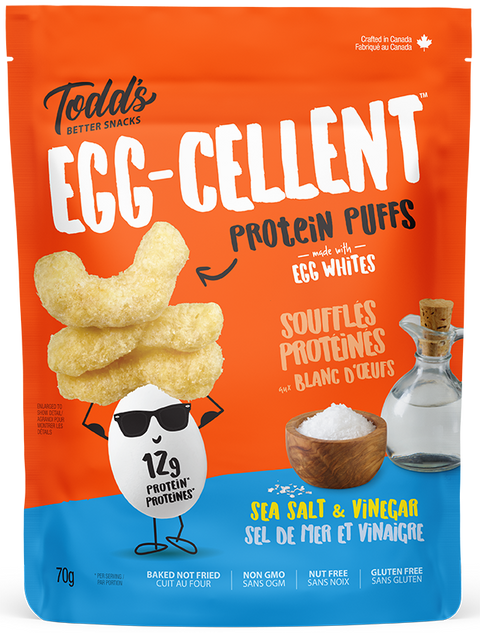 Todd's Better Snacks - Egg & Lentil Protein Puffs