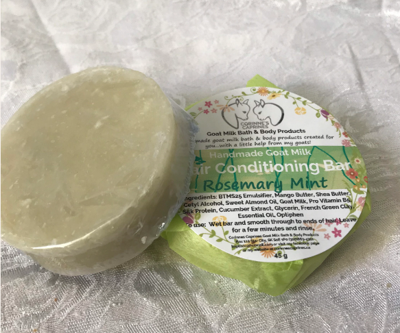Corrine's Caprines Goat Milk Bath & Body Products - Hair Conditioning Bar