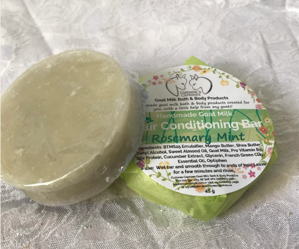 Corinne's Caprines Goat Milk Bath & Body Products - Hair Conditioning Bar