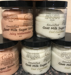 Corrine's Caprines Goat Milk Bath & Body Products - Emulsified Goat Milk Sugar Scrub