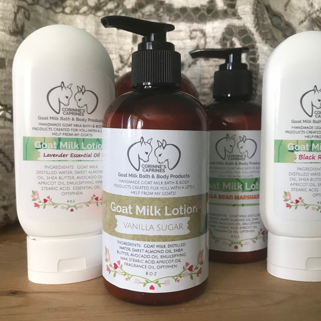 Corinne's Caprines Goat Milk Bath & Body Products - Lotion