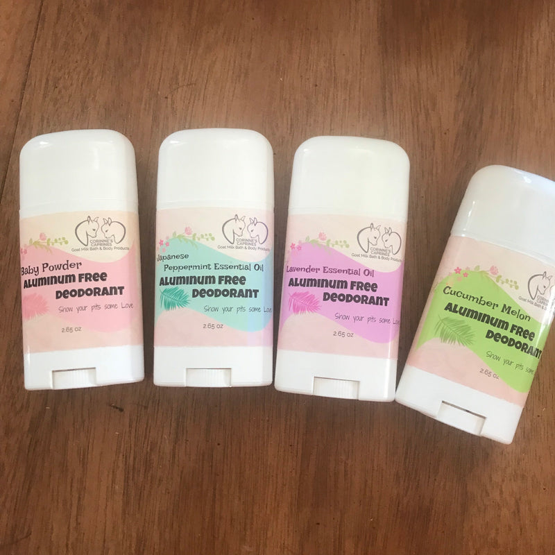 Corrine's Caprines Goat Milk Bath & Body Products - Aluminum Free Deodorant