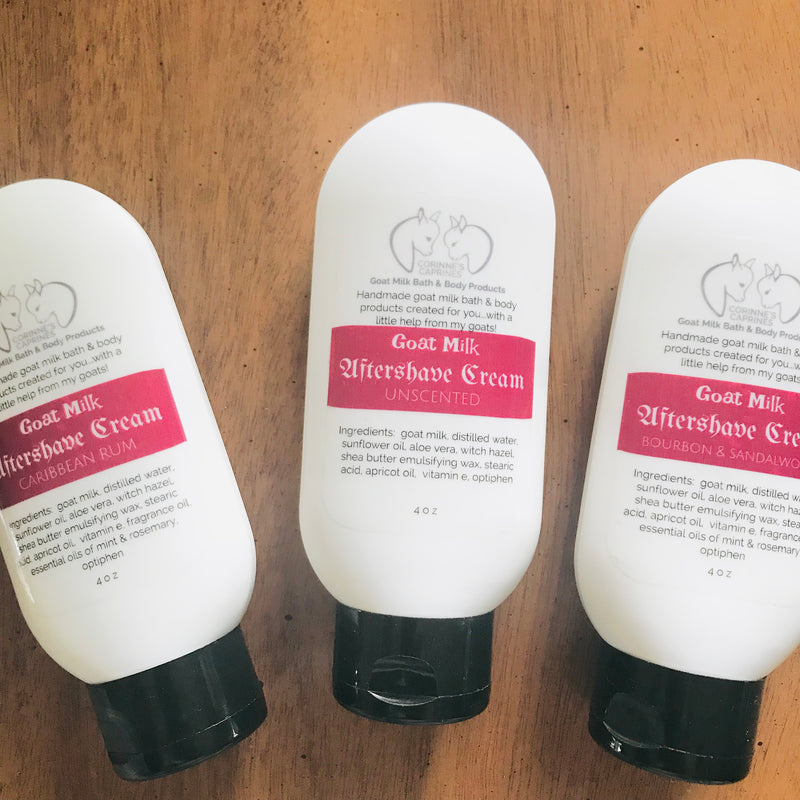 Corrine's Caprines Goat Milk Bath & Body Products - Aftershave Cream