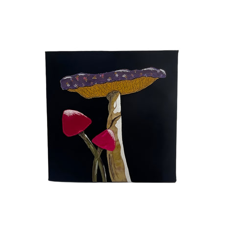 South40 Designs - Mushroom Wall Hanging (10x10 Framed)