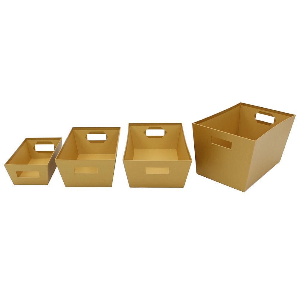 Packaging - Dark Gold Pearlize Paper Basket