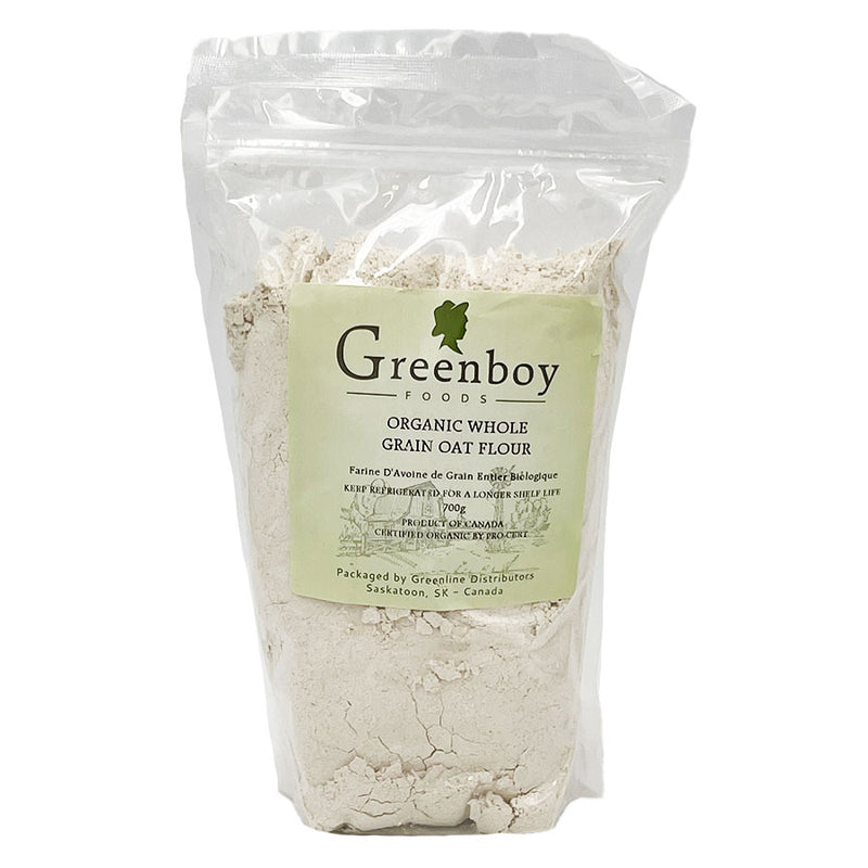 Greenboy Foods - Organic Whole Grain Oat Flour (700g)