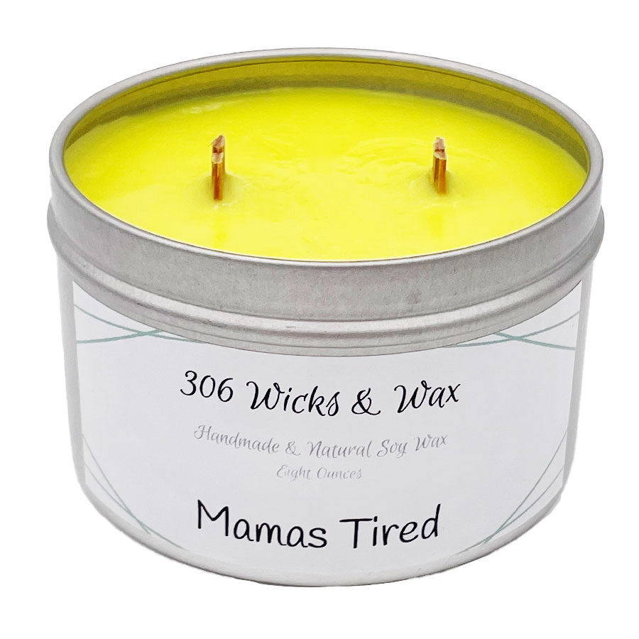 306 Wicks & Wax - Natural Soy Wax Candles: Tin