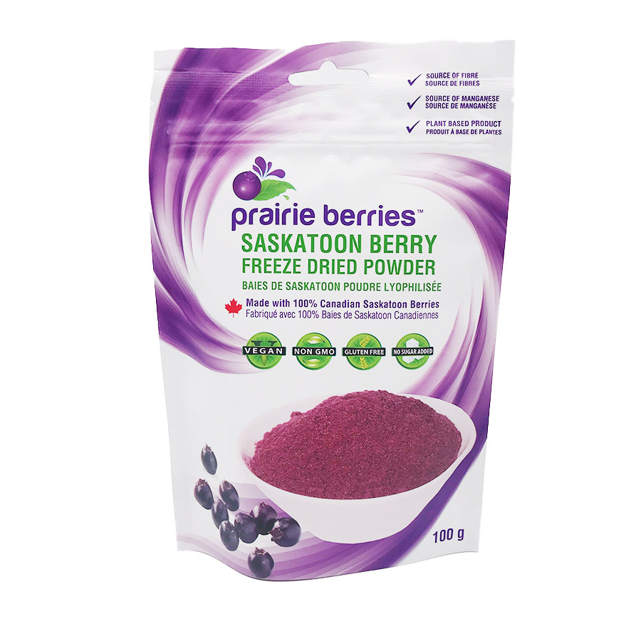 Prairie Berries - Freeze Dried Saskatoon Berry Powder (100g)
