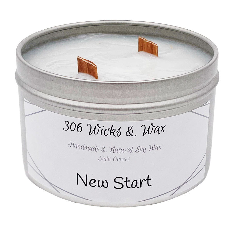 306 Wicks & Wax - Natural Soy Wax Candles: Tin