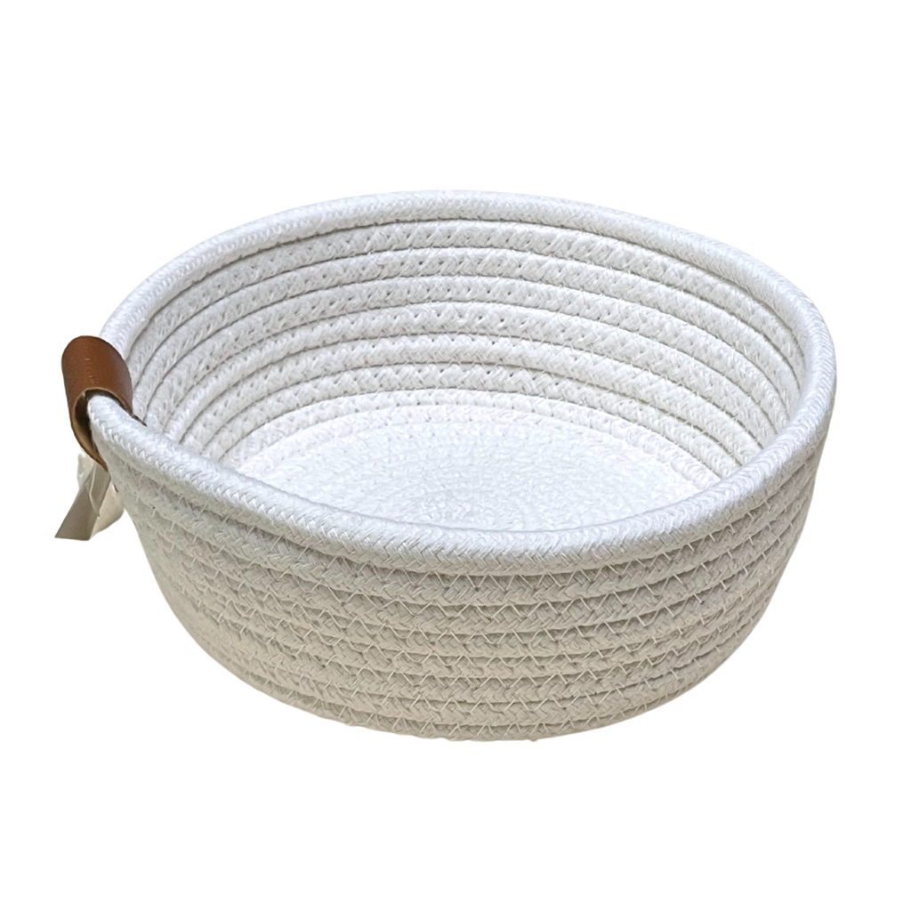 Packaging - White Rope Planter Basket