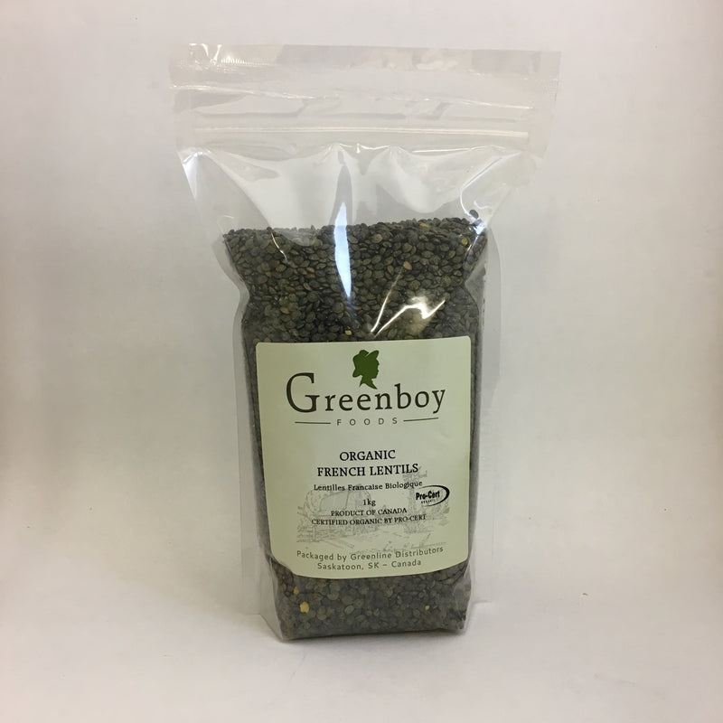 Greenboy Foods - Organic French Green Lentils (1kg)