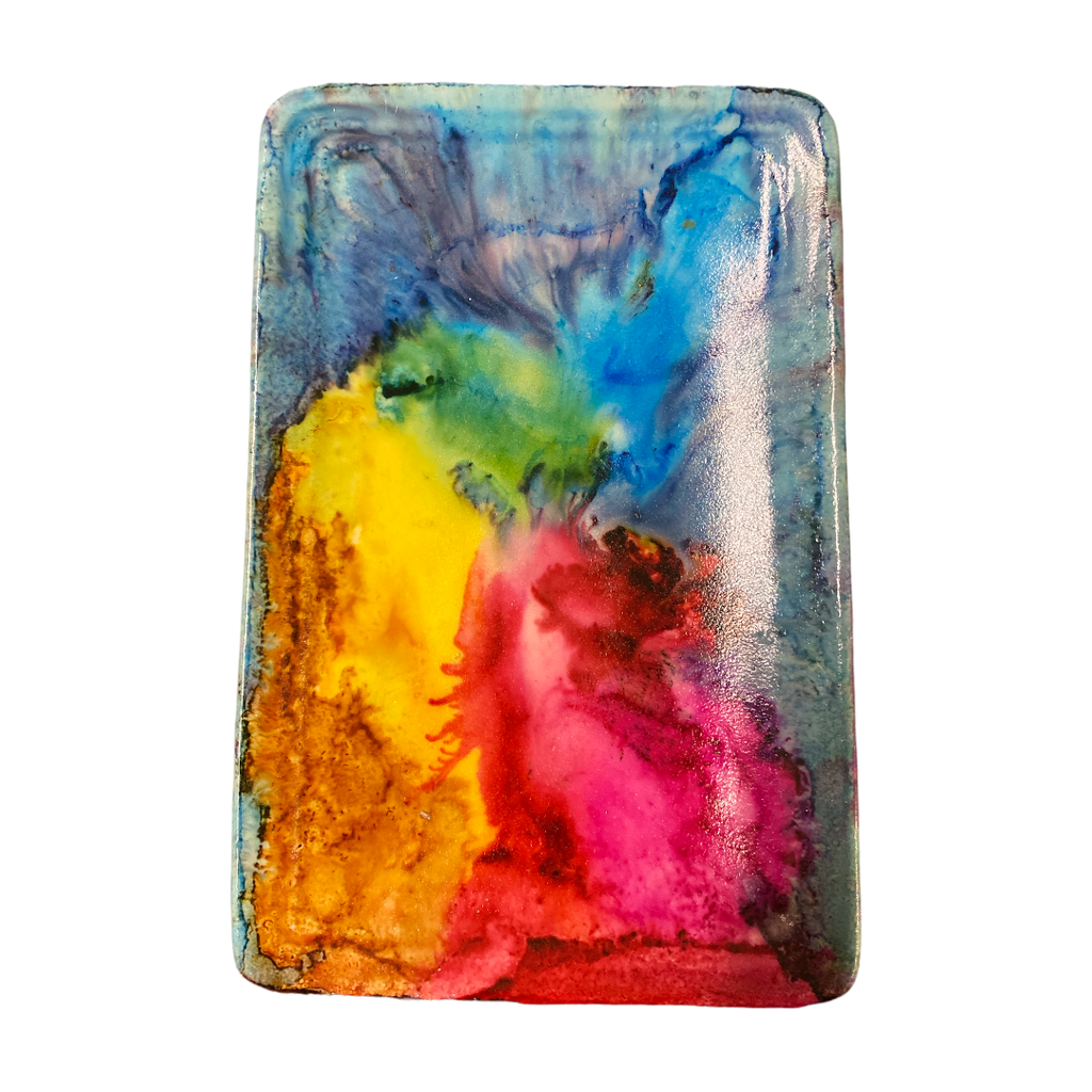 Wanderings Art - Alcohol Ink Art - Trinket