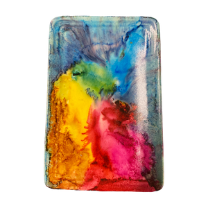 Wanderings Art - Alcohol Ink Art - Trinket