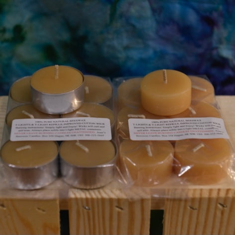 Joan's Beeswax Candles - Beeswax Tealights