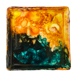 Wanderings Art - Alcohol Ink Art - Trinket