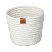 Packaging - White Rope Planter Basket