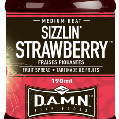 D.A.M.N. Fine Foods - Spicy Fruit Spread Sizzlin' Strawberry (190 ml)