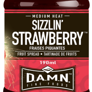 D.A.M.N. Fine Foods - Spicy Fruit Spread Sizzlin' Strawberry (190 ml)